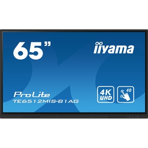 Display profesional IIYAMA ProLite TE6512MIS-B3AG, 65", 4K UHD Touch, 60Hz, negru