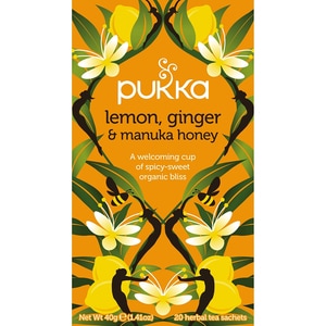 Ceai infuzie PUKKA Lamaie, Ghimbir & Miere, 20 buc, 40g