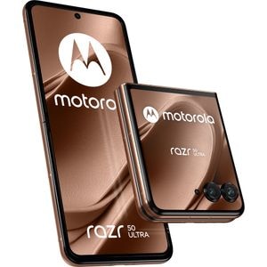 Telefon MOTOROLA Razr 50 Ultra 5G, 512GB, 12GB RAM, Dual SIM, Mocha Mousse