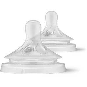 Set tetine PHILIPS AVENT Natural Response SCY964/02, flux mediu, 3 luni+, 2 buc, silicon