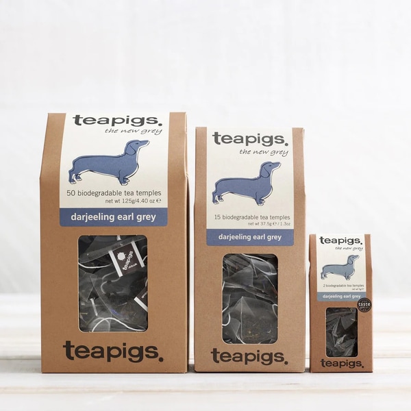 Ceai negru TEAPIGS Darjeeling Earl Gray, 125g, 50 buc