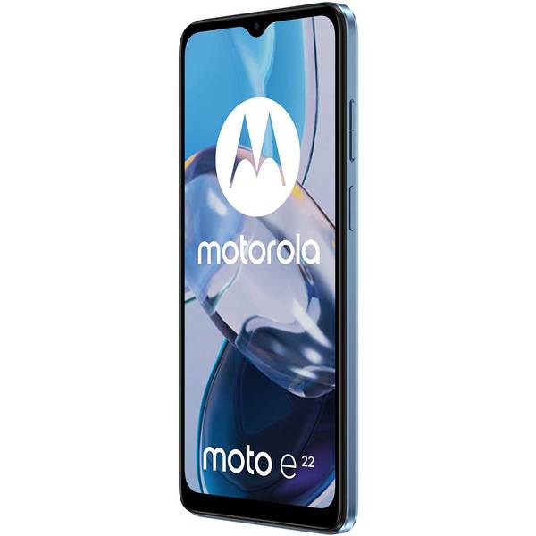Telefon MOTOROLA Moto E22, 64GB, 4GB RAM, Dual SIM, Crystal Blue