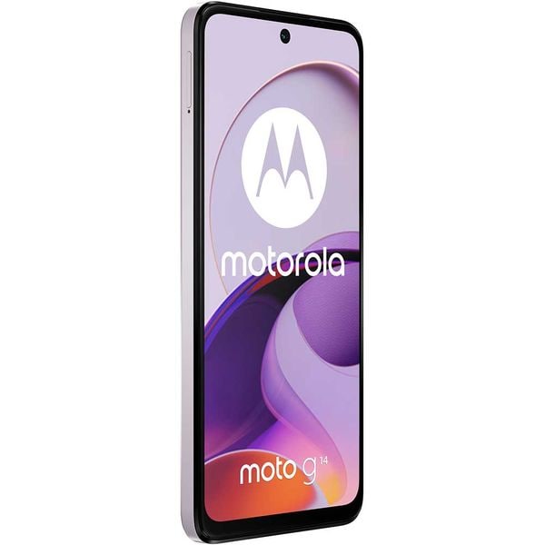 Telefon MOTOROLA Moto G14, 128GB, 4GB RAM, Dual SIM, Pale Liliac