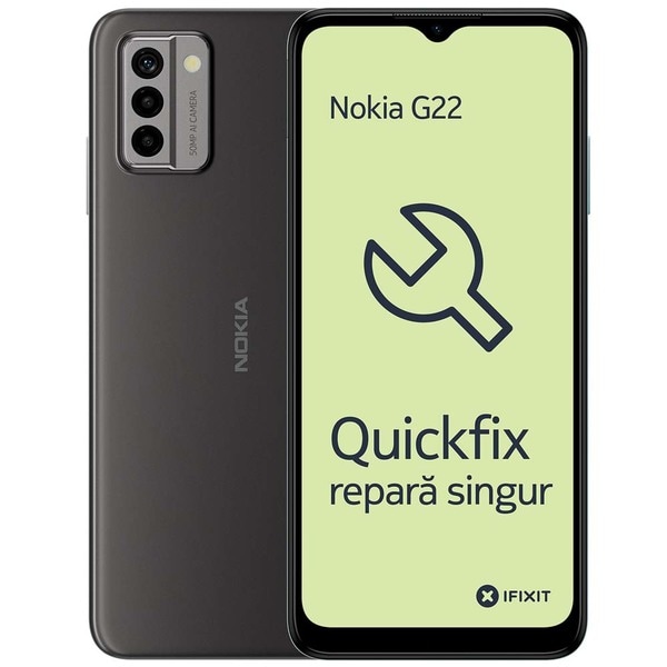 Telefon NOKIA G22, 64GB, 4GB RAM, Dual SIM, Meteor Gray