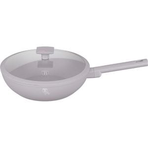 Tigaie Wok BERLINGER HAUS BH8094 Taupe Collection, 28cm, aluminiu, gri