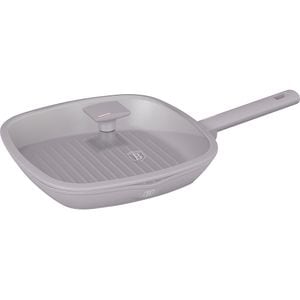 Tigaie grill BERLINGER HAUS BH8097 Taupe Collection, 28cm, aluminiu gri