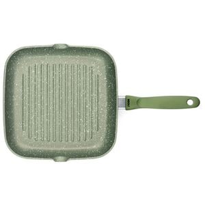 Tigaie grill RISOLI DR. Green, 26 x 26 cm, aluminiu reciclat, verde