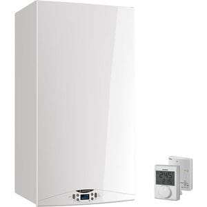 Pachet centrala termica pe gaz in condensare ARISTON HS Premium, 24 kW, kit evacuare inclus + termostat Siemens