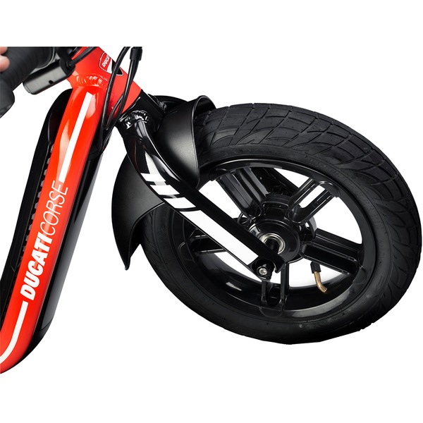 Bicicleta asistata electric fara pedale DUCATI E-MOTO kids e-bike, 12 Inch, negru-rosu