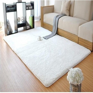 Covor living / dormitor Deco 1, 80 x 100 cm, acril, alb