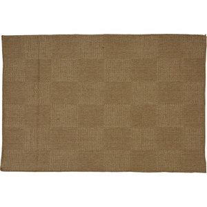 Covor exterior Tabla de sah, 120 x 180 cm, polipropilena, maro