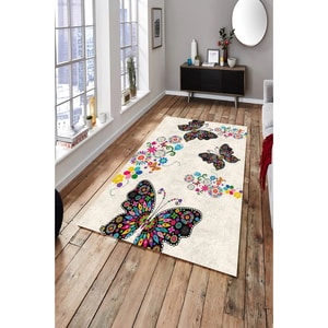 Covor living / dormitor Collection Butterfly, 160 x 230 cm, poliester, multicolor