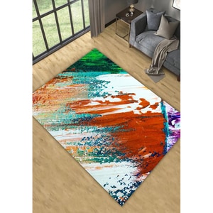 Covor living / dormitor Collection Color Drops, 120 x 180 cm, poliester, multicolor