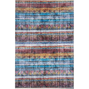 Covor living / dormitor Heybe 1, 80 x 300 cm, bumbac, multicolor