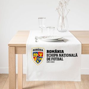 Napron ECHIPA NATIONALA DE FOTBAL A ROMANIEI, 140 x 45 cm, alb
