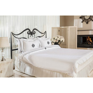 Lenjerie de pat Motif, 2 persoane, 100% bumbac, 200 x 220 cm, 6 piese