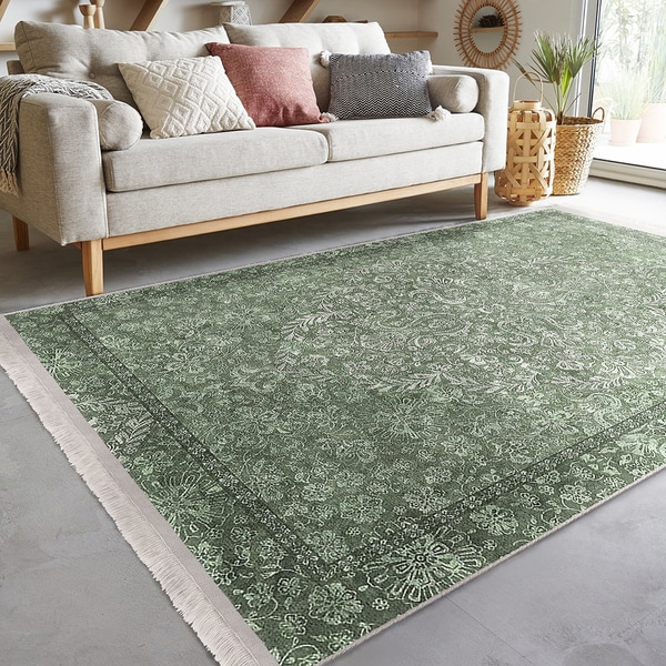 Pacific Appearance coupon Covor living / dormitor Unique Classic, 120 x 180 cm, poliester, verde