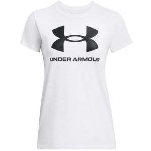 Tricou femei UNDER ARMOUR UA W Sportstyle Logo SS, marimea M, alb