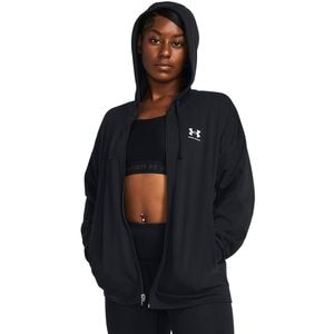 Hanorac femei UNDER ARMOUR UA Rival Terry OS FZ Hooded, marimea M, negru