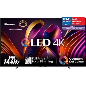 Televizor QLED Smart HISENSE 100E7NQ Pro, Ultra HD 4K, HDR, 254cm