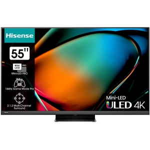Televizor Mini-LED ULED Smart HISENSE 55U8KQ, Ultra HD 4K, HDR, 139cm