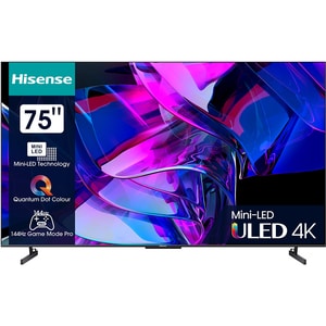 Televizor Mini-LED ULED Smart HISENSE 75U7KQ, Ultra HD 4K, HDR, 189cm