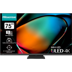 Televizor Mini LED ULED Smart HISENSE 75U8KQ, Ultra HD 4K, HDR, 189cm