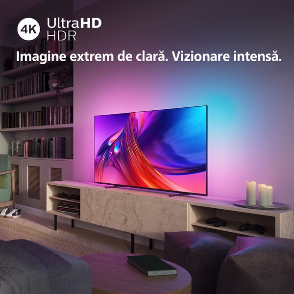 Televizor LED Smart PHILIPS 43PUS8518, Ultra HD 4K, HDR10+, 108cm