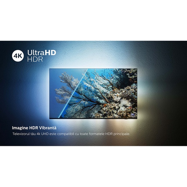 Televizor LED Smart PHILIPS 43PUS8807, Ultra HD 4K, HDR10+, 108cm