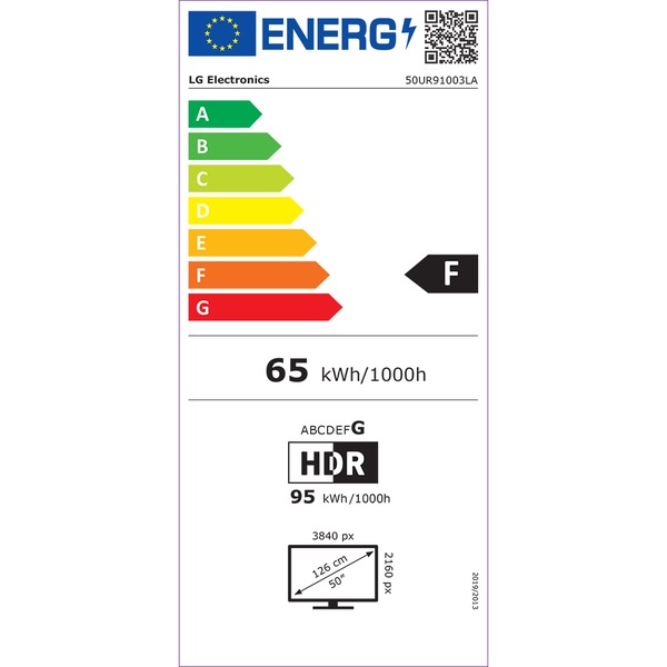 Televizor LED Smart LG 50UR91003LA, Ultra HD 4K, HDR, 126cm