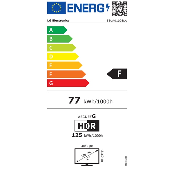 Televizor LED Smart LG 55UR91003LA, Ultra HD 4K, HDR, 139cm