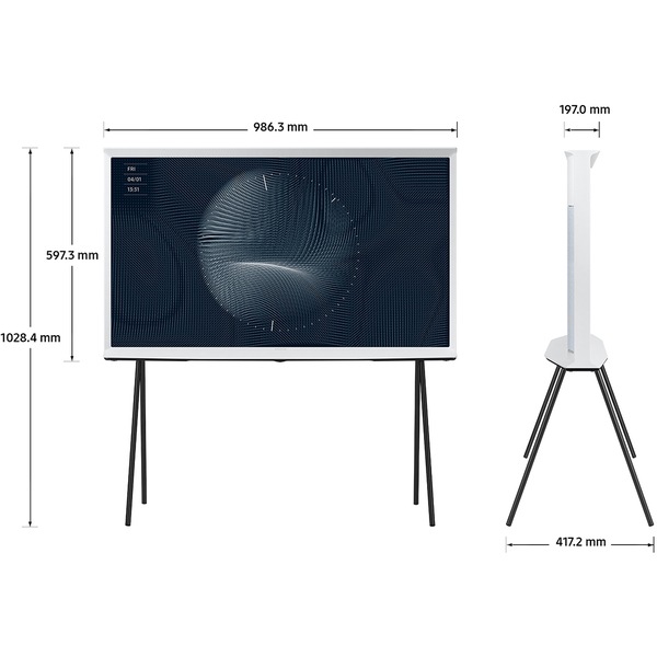 Televizor Lifestyle The Serif QLED SAMSUNG 43LS01BG, Ultra HD 4K, 108cm