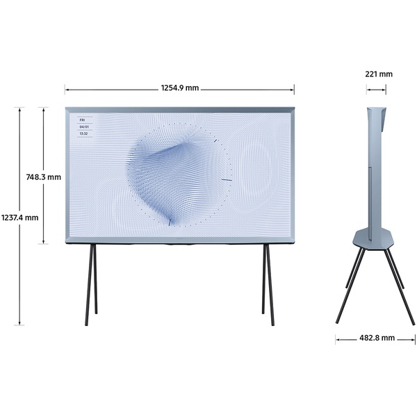 Televizor Lifestyle The Serif QLED SAMSUNG 55LS01BH, Ultra HD 4K, 138cm
