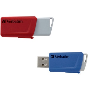 Memorie USB VERBATIM 49308, 2 x 32 GB, USB 3.2, rosu-albastru