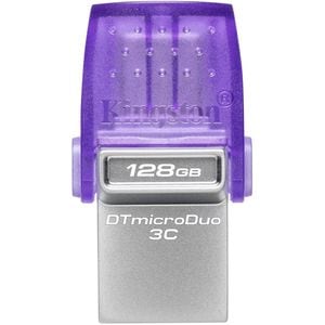 Memorie USB KINGSTON DataTraveler microDuo 3C DTDUO3CG3, 128GB, USB 3.2 Type C, mov