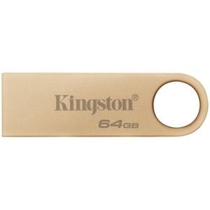 Memorie USB KINGSTON DataTraveler SE9 G3, 64GB, USB 3.2, auriu