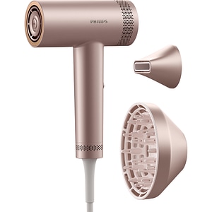 Uscator de par PHILIPS Seria 8000 BHD837/10, 1400W, 3 viteze, 4 trepte temperatura, ThermoShield Advanced, roz