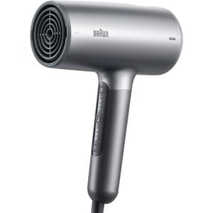 Uscator de par BRAUN BRHD435E, 2200W, 3 viteze, 3 trepte temperatura, argintiu