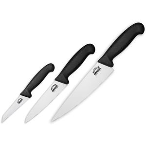 Set cutite SAMURA Butcher SBU-0220, 3 piese, otel, negru