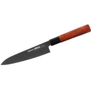 Cutit SAMURA Okinawa Gyuto SO-0185B, 17cm, otel, negru
