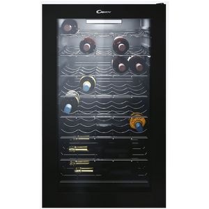 Racitor de vinuri CANDY CWC 150 EM/NF, 41 sticle, H 85 cm, Clasa G, negru