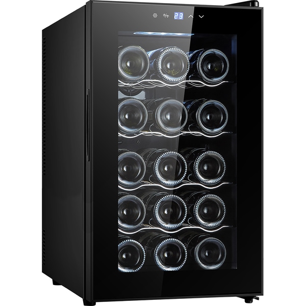 Racitor de vinuri VORTEX VWC5NBK06D, 15 sticle, H 63.5 cm, Clasa G, negru