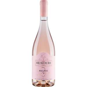 Vin rose sec Bravoure Malbec, 0.75L