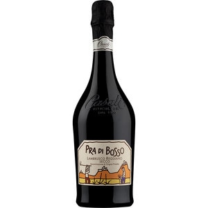 Vin spumant rosu  sec Cantina Casali Lambrusco Pra Di Bosso Reggiano Secco, 0.75L