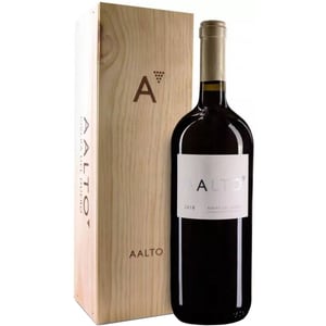 Vin rosu sec Aalto Tinto Fino 2019, cutie de lemn, 1.5L
