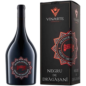 Vin rosu sec Prince Mircea Negru de Dragasani, 1.5L
