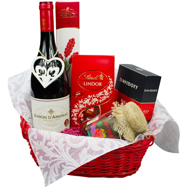 Cos cadou LUXURY BASKETS Sweet Red 6SR