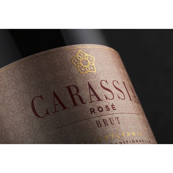 Vin spumant rose Carastelec Rose Brut, 0.75L