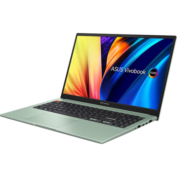 Laptop ASUS Vivobook S 15 OLED K3502ZA-MA428W, Intel Core i5-12500H pana la 4.5GHz, 15.6" 2.8K, 8GB, SSD 512 GB, Intel Iris Xe Graphics, Windows 11 Home, verde deschis