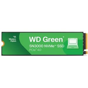 Solid-State Drive (SSD) WESTERN DIGITAL Green SN3000, 500GB, PCIe Gen 4, M.2 PCIe, WDS500G4G0E